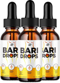 Bari Drops Liquid Supplement - Fórmula Natural para Apoyar un Estilo de Vida Activo (Pack de 3 - Suministro para 3 Meses)