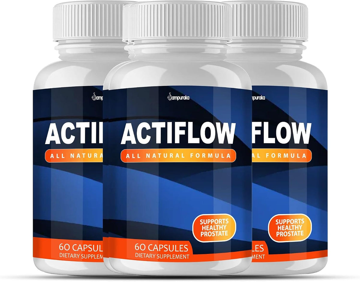 Actiflow New Advanced Formula Supplement - 3 Packs 90 Days Supply - görsel 1