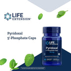 Life Extension Piridoxal 5'-Fosfato - Vitamina B6 Activa 100 mg - 60 Cápsulas Vegetarianas