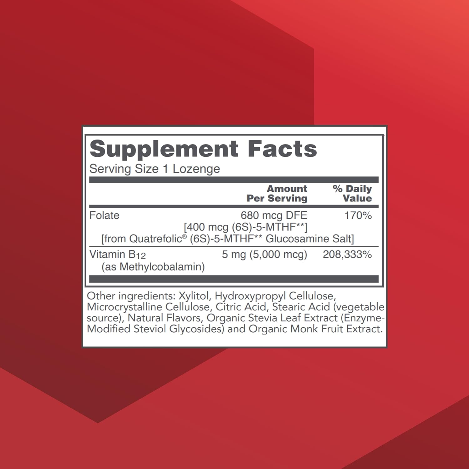 PROTOCOL FOR LIFE BALANCE Metil B12 5000mcg - Vitamina B12 para el Metabolismo de la Homocisteína - Apoya la Salud Cerebral y el Sistema Nervioso - Kosher, Halal y Vegano - 60 Pastillas