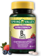 B12 5000 mcg - Comprimidos de disolución rápida sabor bayas mixtas - 45 comprimidos