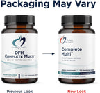 Designs for Health DFH Complete Multi - Complete Multivitamin with Chelated Minerals, Vitamin D, and Folate - 120 Capsules
