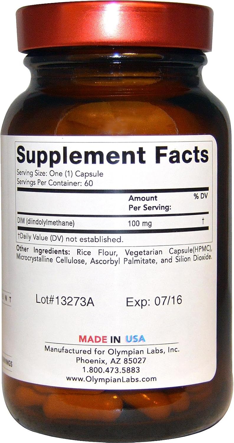 Olympian Labs DIM - 100 mg - 60 Cápsulas