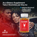 Playboy - Gominolas de Maca para Hombres y Mujeres (60 unidades - Sabor Melocotón) - Extracto 4:1 de Maca Peruana - 100% Natural, Vegano, Sin OGM