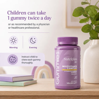 FARMASi Nutriplus Kids Gummies, Sabor Fresa, 60 Gominolas – Image 6
