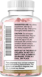 Hair Vitamins Gummies - Gominolas Sin Azúcar con Biotina 5000 mcg, Vitaminas A, B12, C, D, E y Ácido Fólico - 60 Gominolas