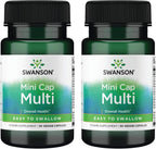 Swanson Multivitamínico Diario Sin Minerales - 30 Cápsulas Vegetales (2 Paquetes)