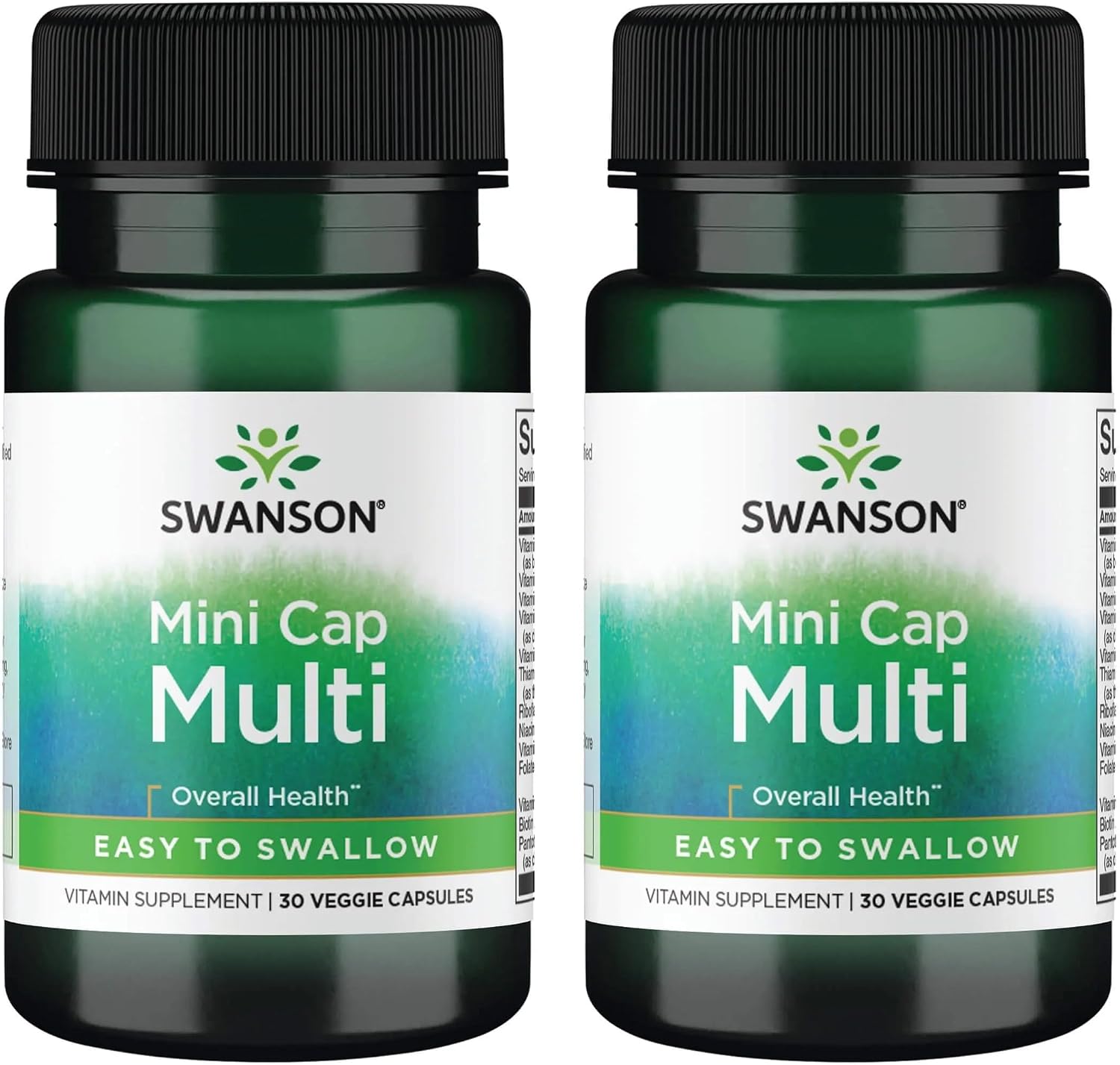 Swanson Multivitamínico Diario Sin Minerales - 30 Cápsulas Vegetales (2 Paquetes)