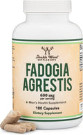 Fadogia Agrestis 600 mg por dosis (180 cápsulas) - Extracto Concentrado para el Rendimiento Deportivo
