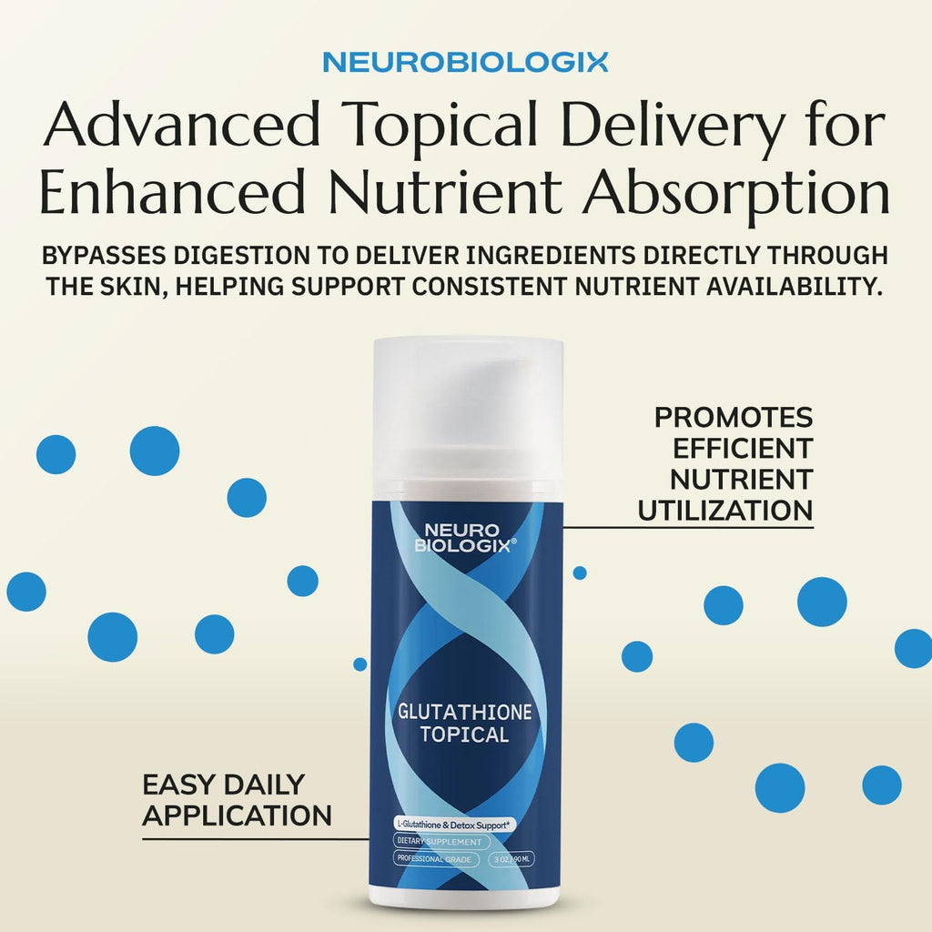 Neurobiologix Crema Tópica de Glutatión con Vitaminas y Antioxidantes - 1.7 oz