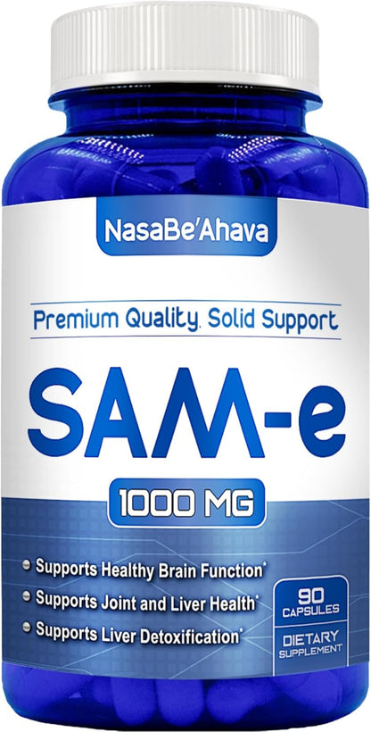 NasaBeahava SAM-e (S-Adenosil-L-Metionina) 1000mg por dosis - Suplemento de alta potencia (45 días) – Image 1