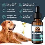 Aceite de Vitamina E para Perros - 30 ml - Apoyo para Piel, Pelaje e Inmunidad