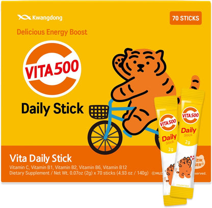 KWANGDONG Vita500 Multivitamínico en Polvo - 70 Sticks de 500mg – Image 1