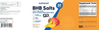 Nutricost BHB Salts Drink Mix (30 porciones, sabor melocotón mango, 5 g de BHB por porción) - 0 g de azúcares totales, producto vegetariano