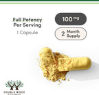 Dihydroberberine 100mg, 60 Cápsulas (GlucoVantage® Super Berberina Patentada) – Double Wood
