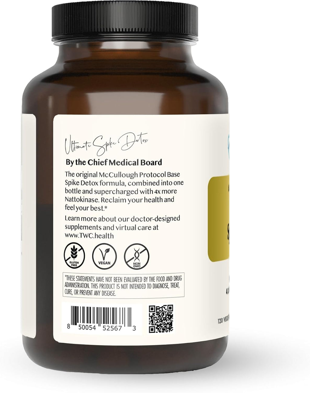 The Wellness Company Ultimate Spike Detox – Diseñado por Dr. McCullough – 120 Cápsulas