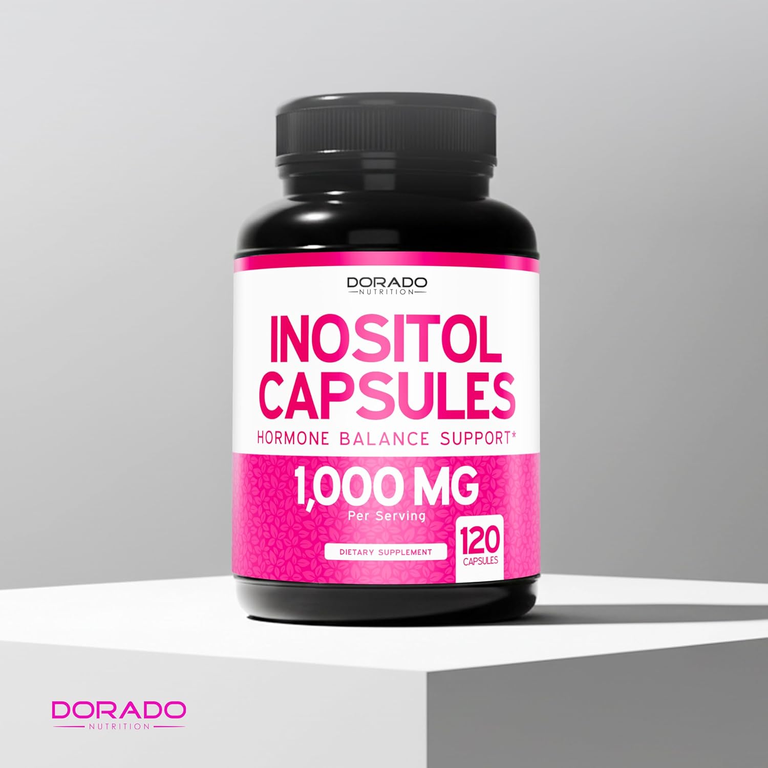 Cápsulas de Inositol (Myo-Inositol) 1000 mg por dosis, 120 cápsulas