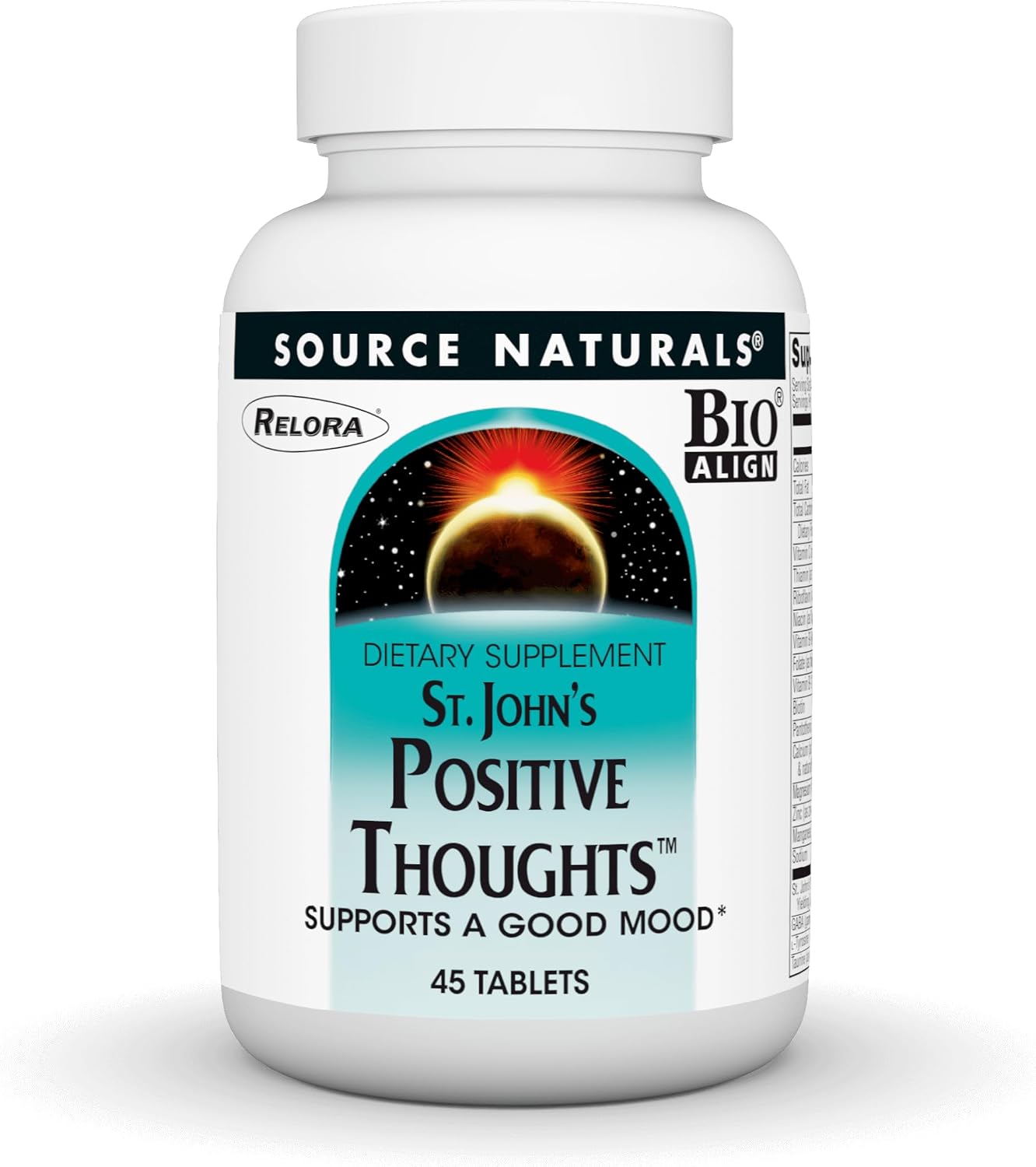Source Naturals St. John's Positive Thoughts - 45 comprimidos para el apoyo del estado de ánimo