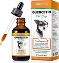 Quercetina para Perros - Alivio de Alergias - Gotas Líquidas Suplemento Herbal - Refuerzo Inmunológico, Antioxidante - 60 ml