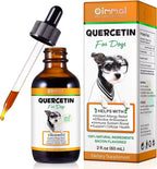 Quercetina para Perros - Alivio de Alergias - Gotas Líquidas Suplemento Herbal - Refuerzo Inmunológico, Antioxidante - 60 ml
