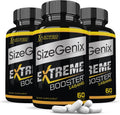 Justified Laboratories (Pack de 3) Sizegenix Complemento para la Salud Masculina 1484mg 180 Cápsulas