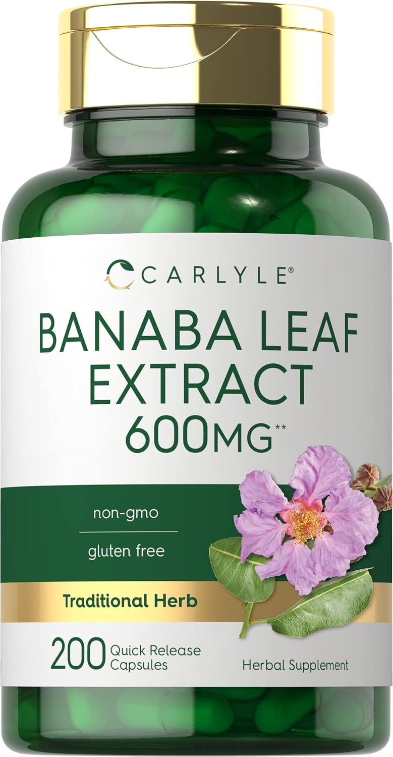 Carlyle Extracto de Hoja de Banaba - 200 Cápsulas