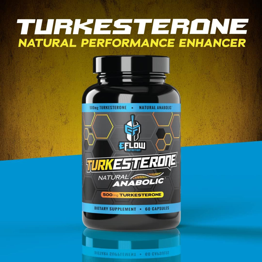 eFlow Nutrition Turkesterone - Suplemento Deportivo de Alta Absorción 60 Cápsulas
