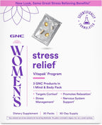 GNC Women's Stress Relief Vitapak: Manejo del Estrés y Cortisol, 30 Paquetes
