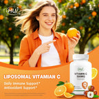 HUJ Vitamina C 500mg, Apoyo Inmunológico y Antioxidante, 60 Cápsulas
