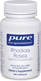 Pure Encapsulations Rhodiola Rosea - 180 Cápsulas - Adaptógeno para el Estrés Ocasional y la Fatiga