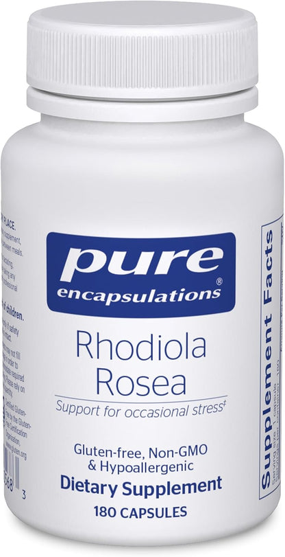 Pure Encapsulations Rhodiola Rosea - 180 Cápsulas - Adaptógeno para el Estrés Ocasional y la Fatiga – Image 1