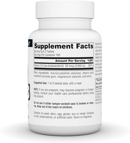 Source Naturals Vitamina D-3 1000 UI (25 – El mantenimiento de los niveles normales de calcio en sangre. – Image 2