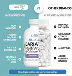 Bariatric Advantage Chewable All-in-One Multivitamin with Iron and Calcium Citrate, Very Berry Flavor (120 tablets)