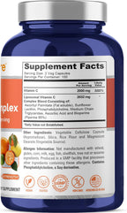 NusaPure Vitamina C Liposomal 2032mg con BioPerine - 200 Cápsulas Vegetales Veganas