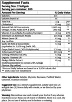 Nu Health Marine Lipid NU-11 Omega 3 Fish Oil, Ginkgo Biloba, 200 Softgels
