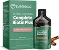 EVERBELLA Biotina Plus Liposomal - Sobres Líquidos con Aceite de Semilla de Calabaza, Comino Negro y Vitamina D3 - Apoyo para Cabello, Piel y Uñas - Sabor a Canela - 15 Sobres