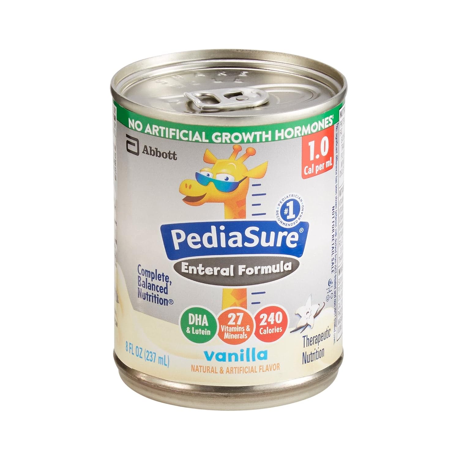 PediaSure Vainilla - Fórmula de Nutrición por Sonda, 8 oz (237 ml) - Abbott