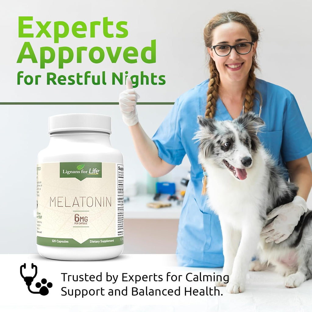 Melatonina para Perros y Personas, 6 mg - 120 Cápsulas