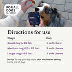 PetLab Co. Probióticos para Perros, Apoyo Digestivo y Alergias Estacionales - Sabor Salmón - 30 Masticables (Pack de 3)