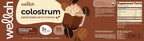 Wellah Colostrum Sabor Mocha Latte (50 raciones) - Endulzado con Stevia, 3g de Calostro por Ración, Complemento Alimenticio
