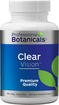 Professional Botanicals Clear Vision - Vitaminas Oculares con Luteína y Zeaxantina, 90 Cápsulas Vegetarianas