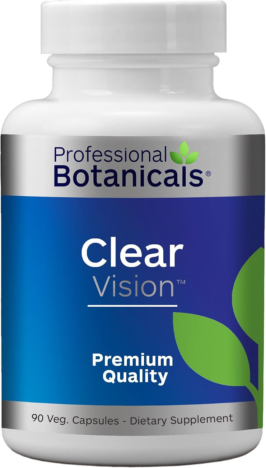 Professional Botanicals Clear Vision - Vitaminas Oculares con Luteína y Zeaxantina, 90 Cápsulas Vegetarianas