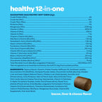 12-in-1 Complete Multivitamin for Dogs | 60 Chewables con Glucosamina, Condroitina y Probióticos Digestivos - Ready Pet Go!