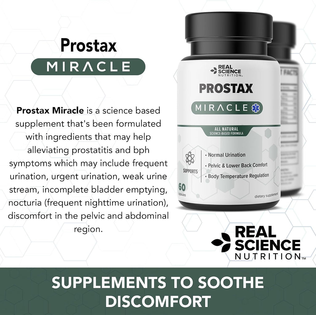 Prostax de Real Science Nutrition – Complemento para la Salud de la Próstata, Vejiga y Riñones
