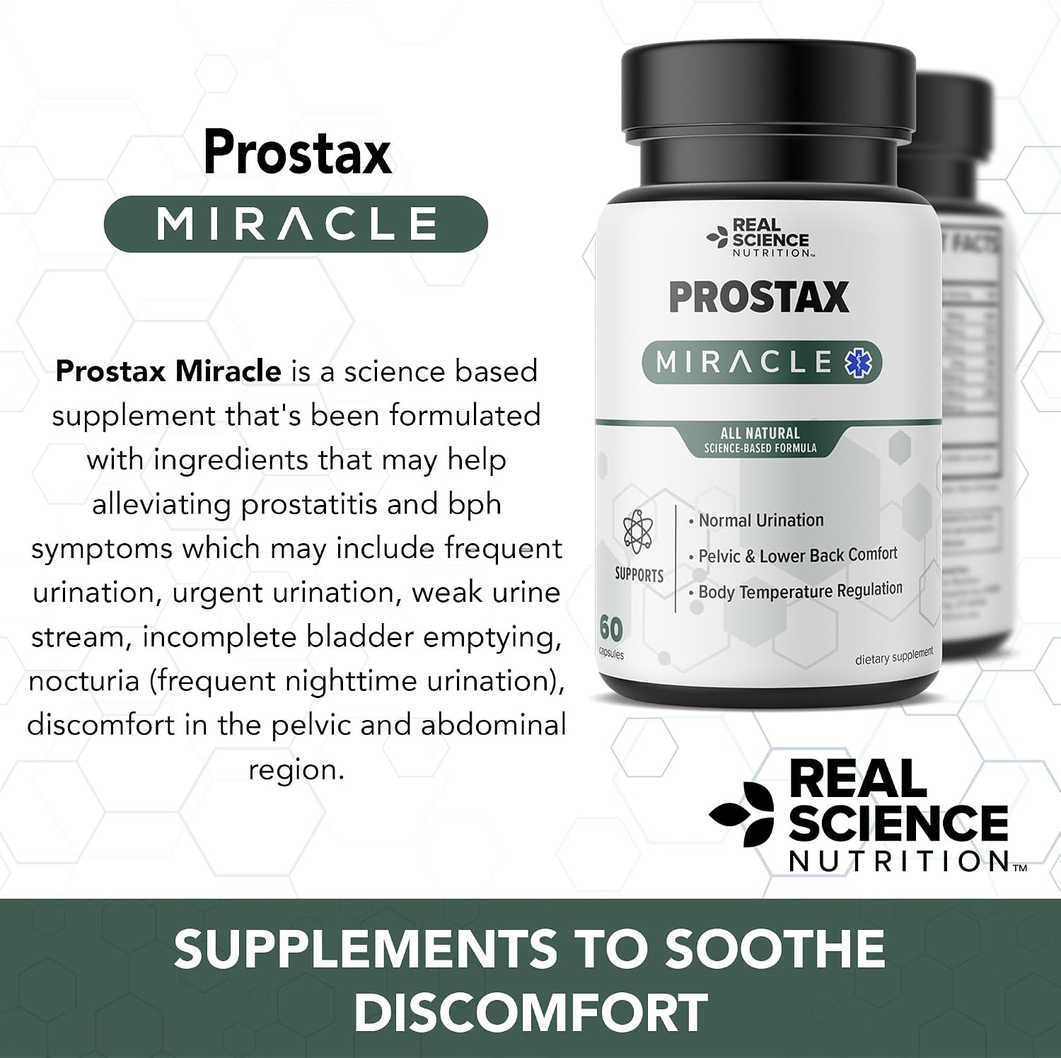 Prostax de Real Science Nutrition – Complemento para la Salud de la Próstata, Vejiga y Riñones