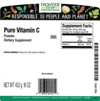 Frontier Co-op - Bulk Vitamin C Powder (3,400 mg per teaspoon), 454 g