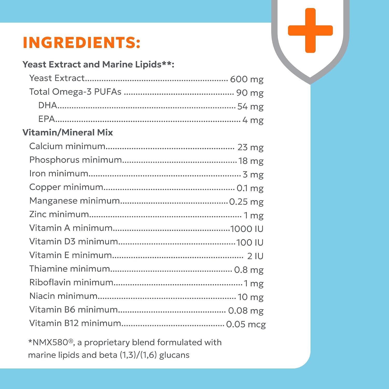 Nutramax Imuquin Suplemento de Apoyo Inmunitario en Polvo para Perros, con Beta Glucanos, Lípidos Marinos, Vitaminas y Minerales, 30 Sobres