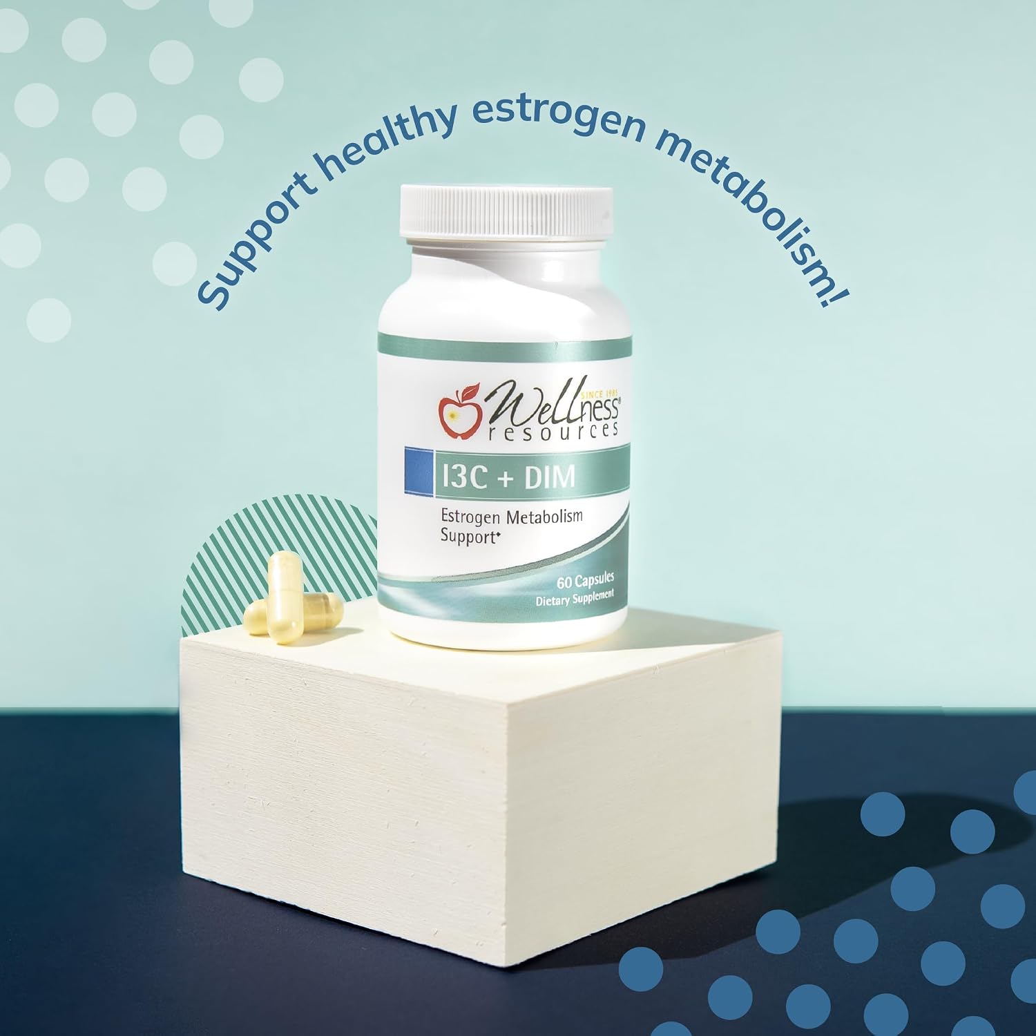 Wellness Resources I3C + DIM (60 Cápsulas) - Apoyo al Metabolismo de Estrógenos y Detoxificación
