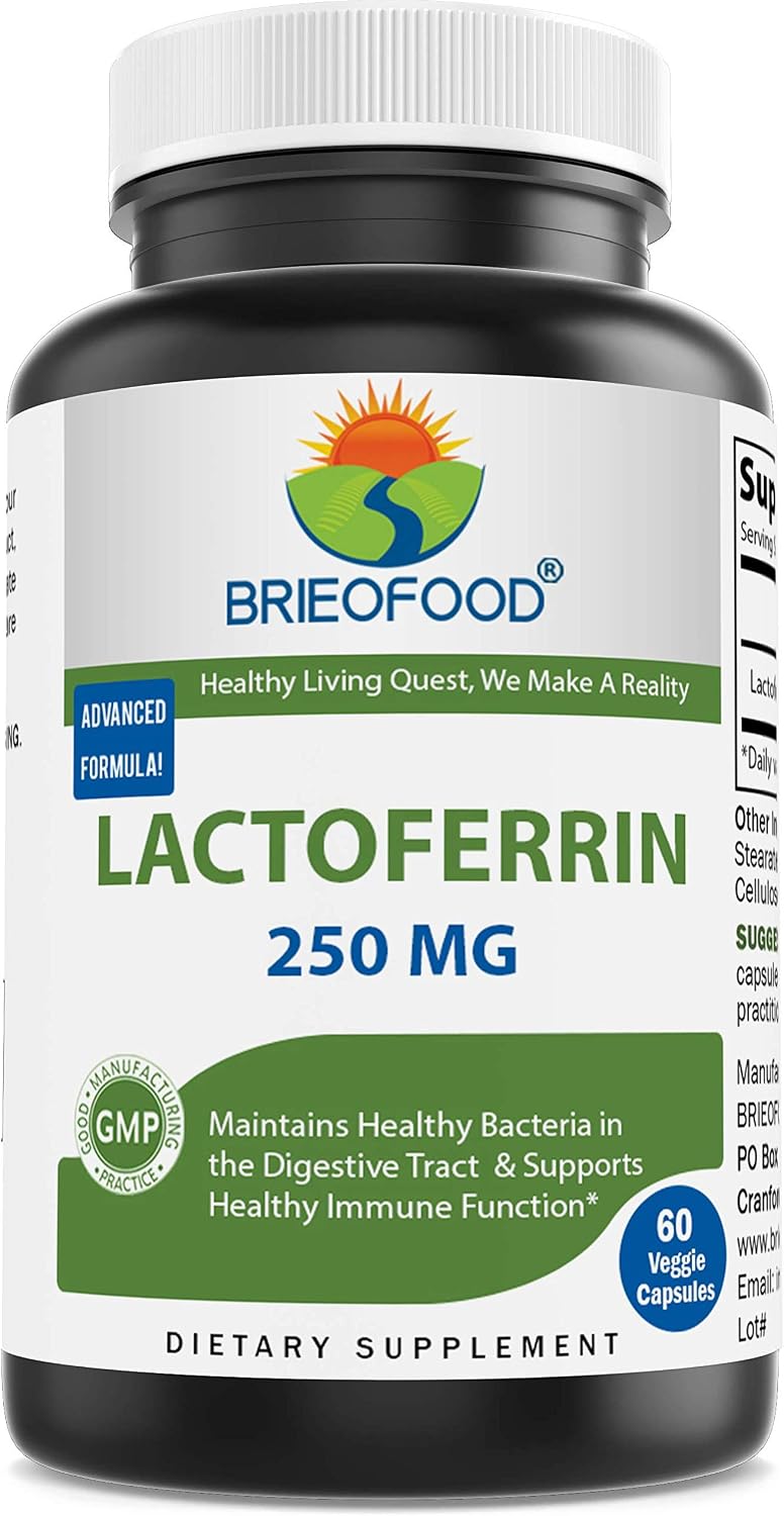 Brieofood Lactoferrina 250 mg - 60 Cápsulas Vegetales