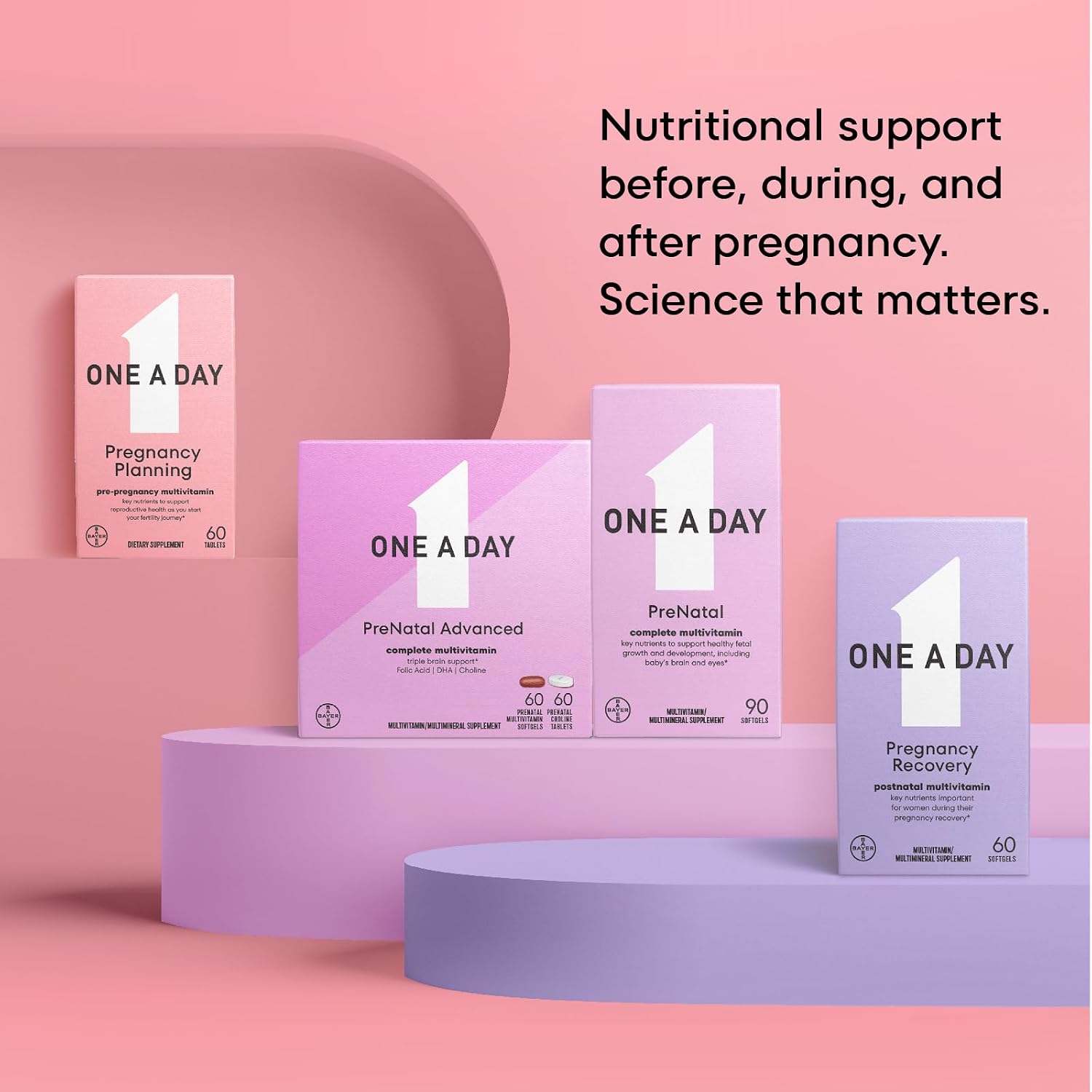 One A Day Pregnancy Planning Multivitamínico Prenatal para Mujeres, 60 Comprimidos